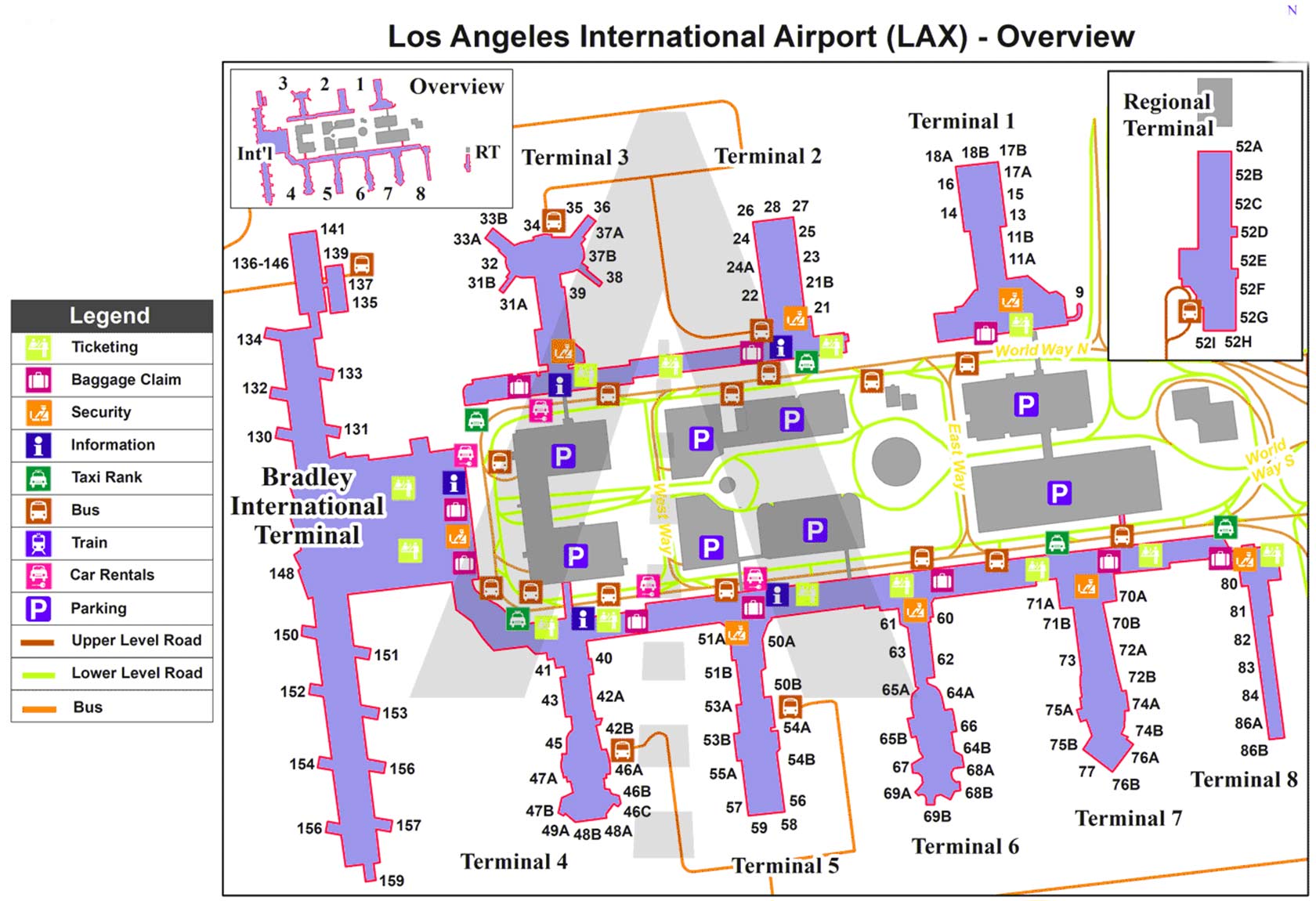 Terminals At The Los Angeles International Airport LAX