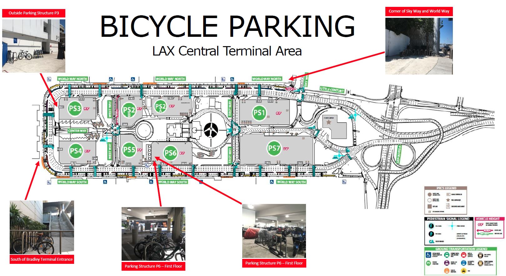 Parking options at the Los Angeles International Airport LAX